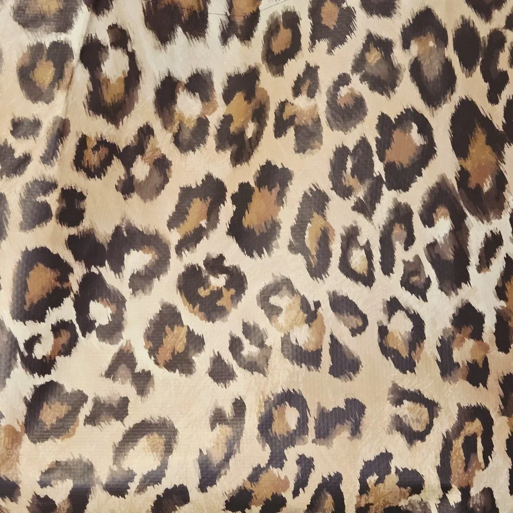 Leopard Print Style Black Trim Shopping Gift Tote Bag TJMaxx